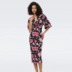 Diane Von Furstenberg Valerie Dress Hendrix Floral NWT XS